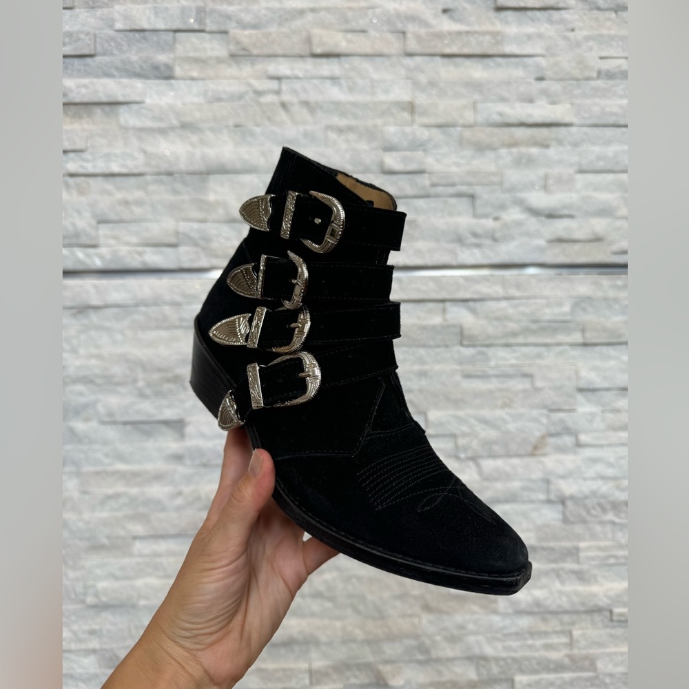 TOGA PULLA - black suede size 36